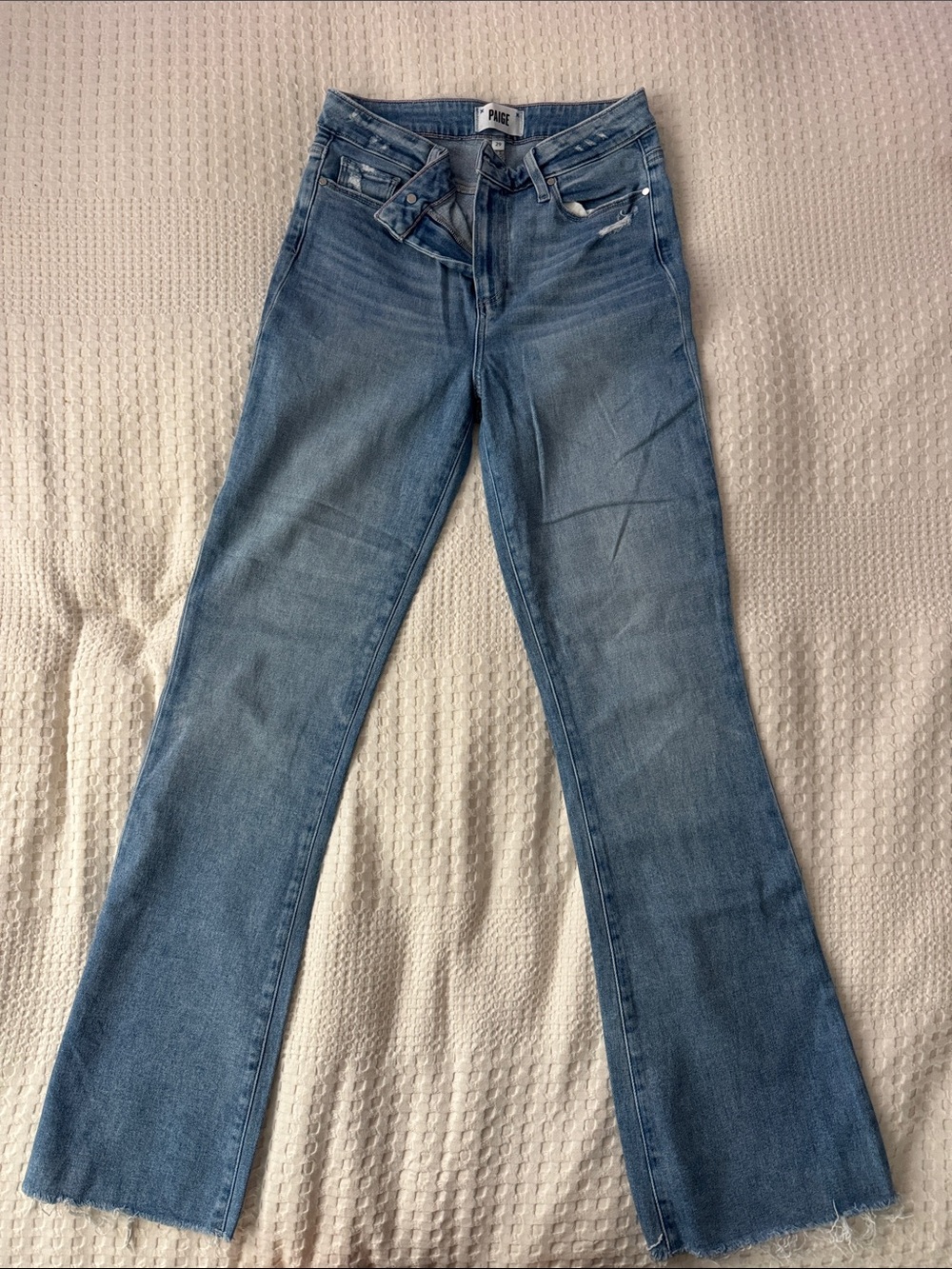 PAIGE Light Blue Flare Jeans
